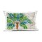 Stupell Industries Aqueous Palm Tree Outdoor Printed Pillow design by Paul Brent, 14 x 7 x 20